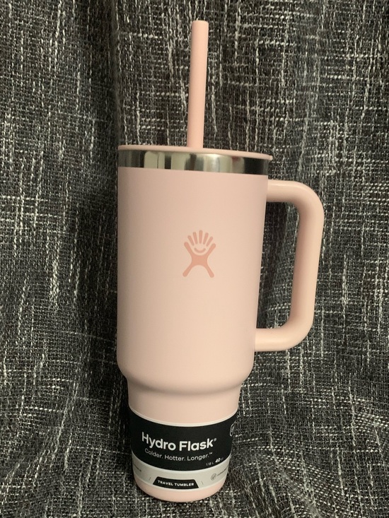Hydro Flask Other - Hydro Flask Blush light Pink Travel Mug with Straw and Handle